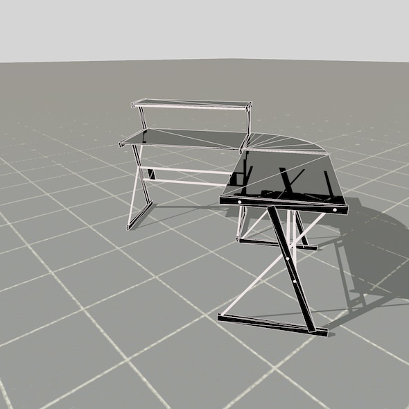 scale model Desk 3D model_45