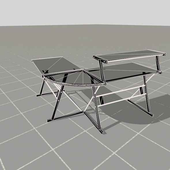 scale model Desk 3D model_36