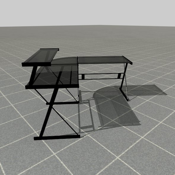 scale model Desk 3D model_4