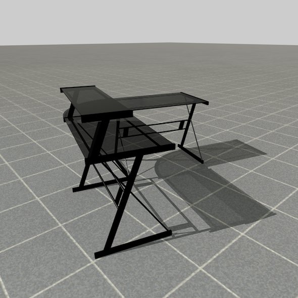 scale model Desk 3D model_5