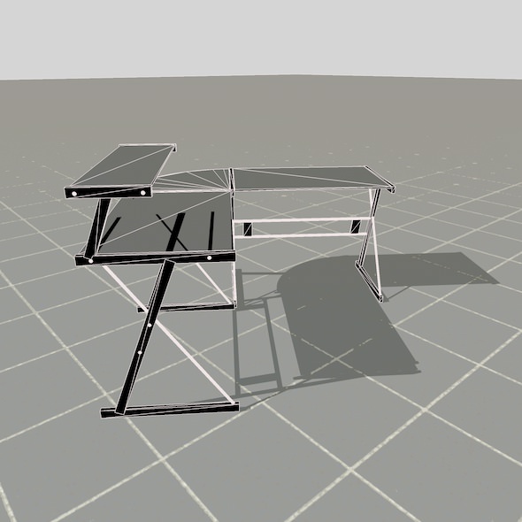 scale model Desk 3D model_31