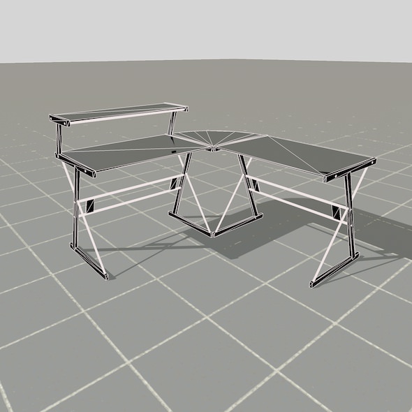 scale model Desk 3D model_49
