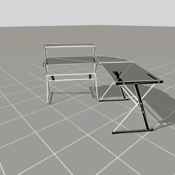 scale model Desk 3D model_47