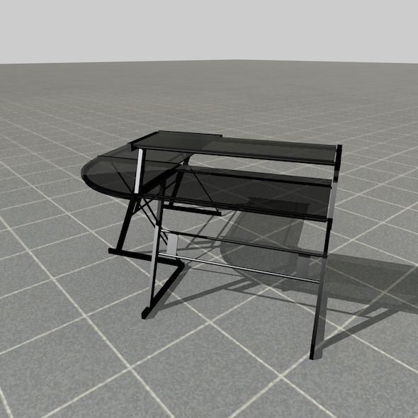 scale model Desk 3D model_8