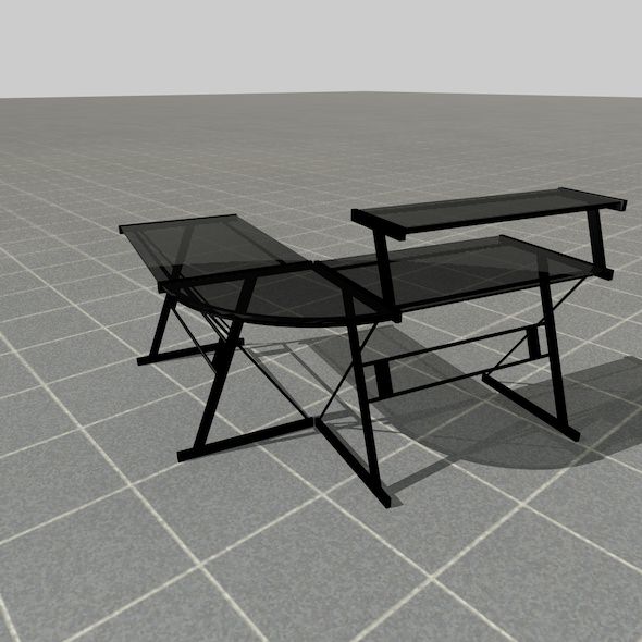 scale model Desk 3D model_11