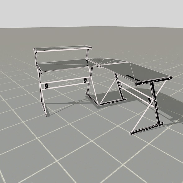 scale model Desk 3D model_46