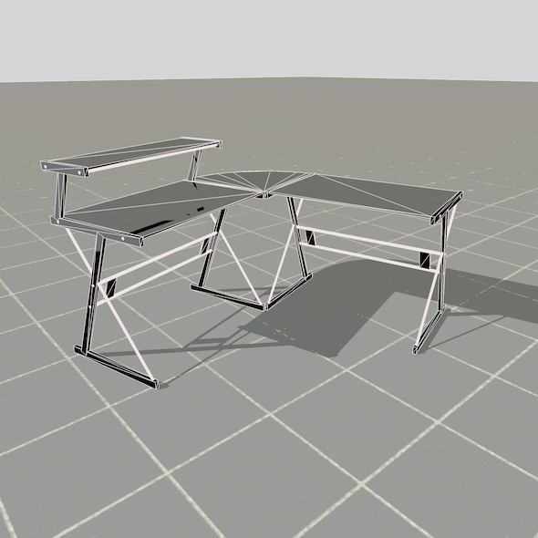 scale model Desk 3D model_28