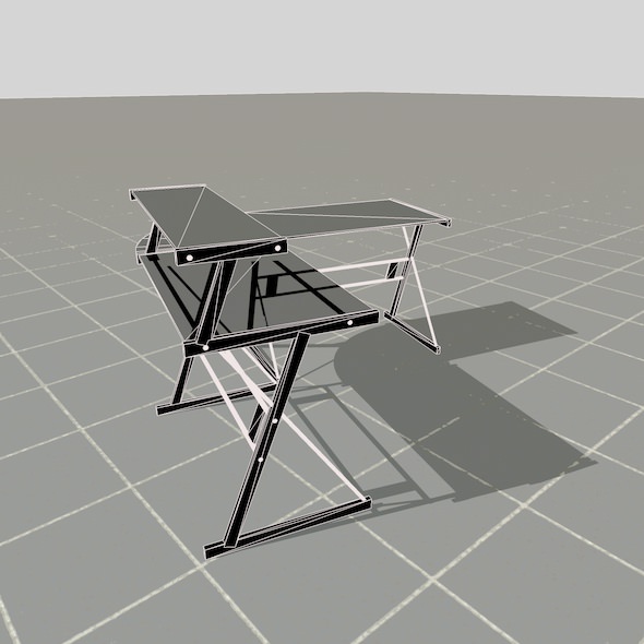 scale model Desk 3D model_30