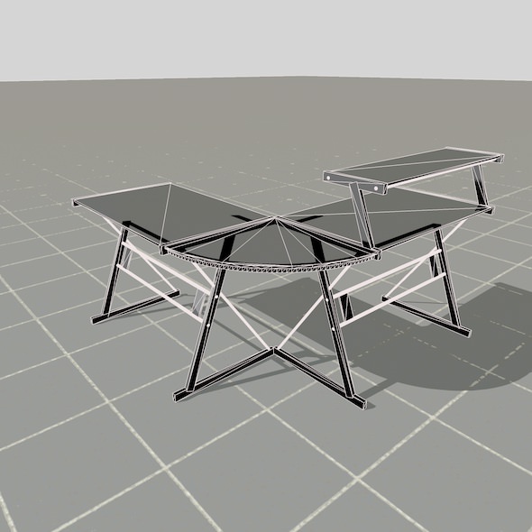 scale model Desk 3D model_37