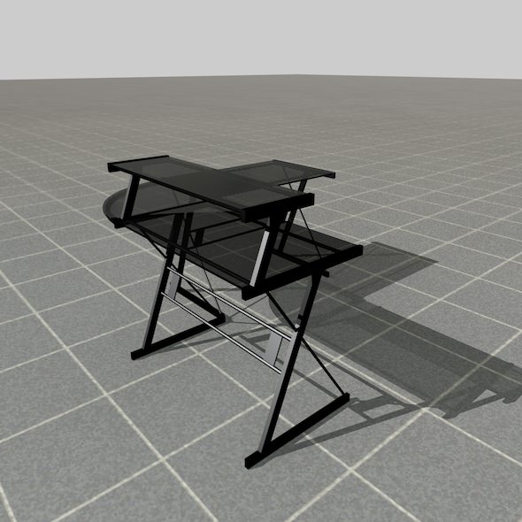 scale model Desk 3D model_7