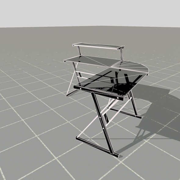 scale model Desk 3D model_44