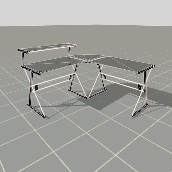 scale model Desk 3D model_26