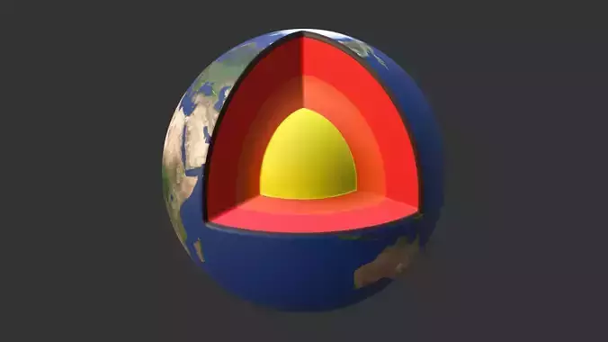 Earth Low-poly 3D model