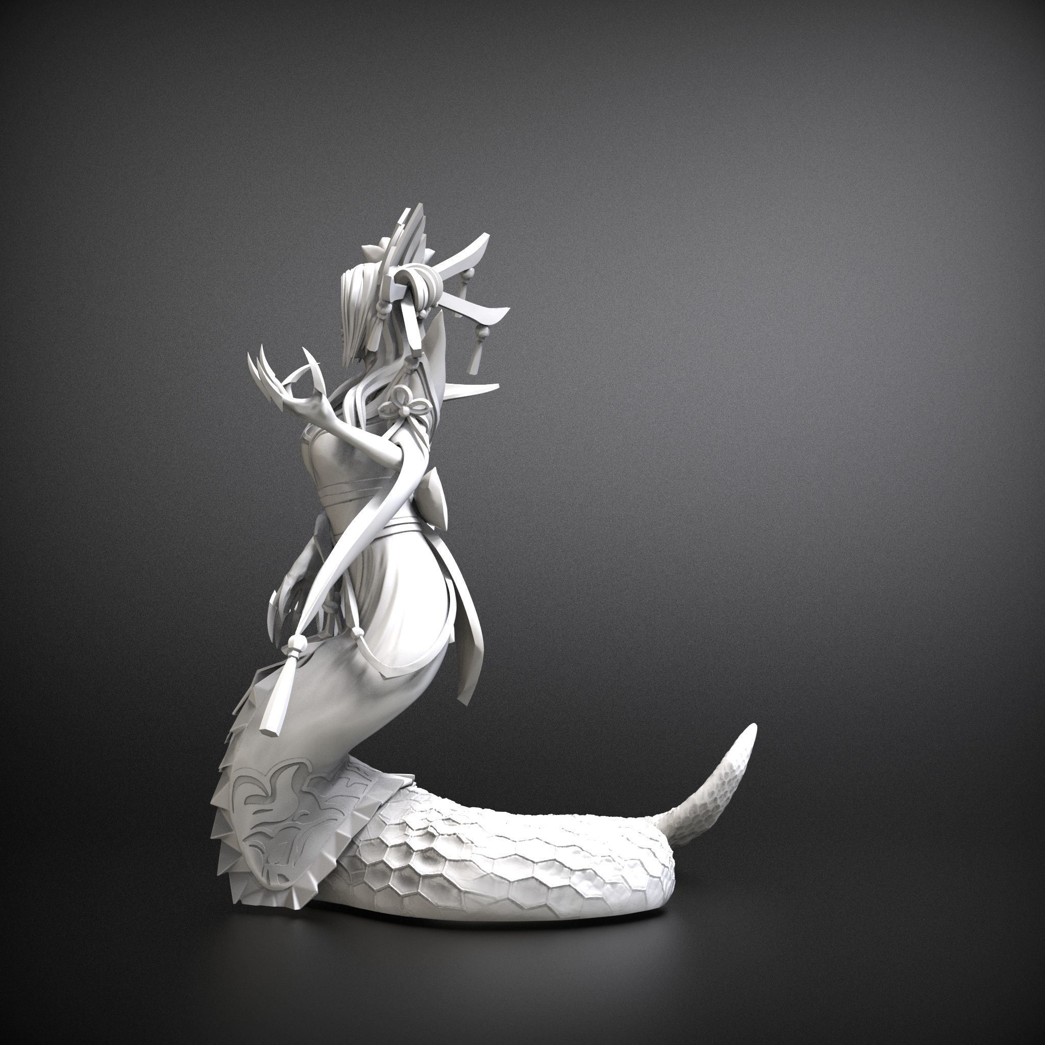 STL Cassiopeia spirit blossom league of legends 3D model 3D print model_3