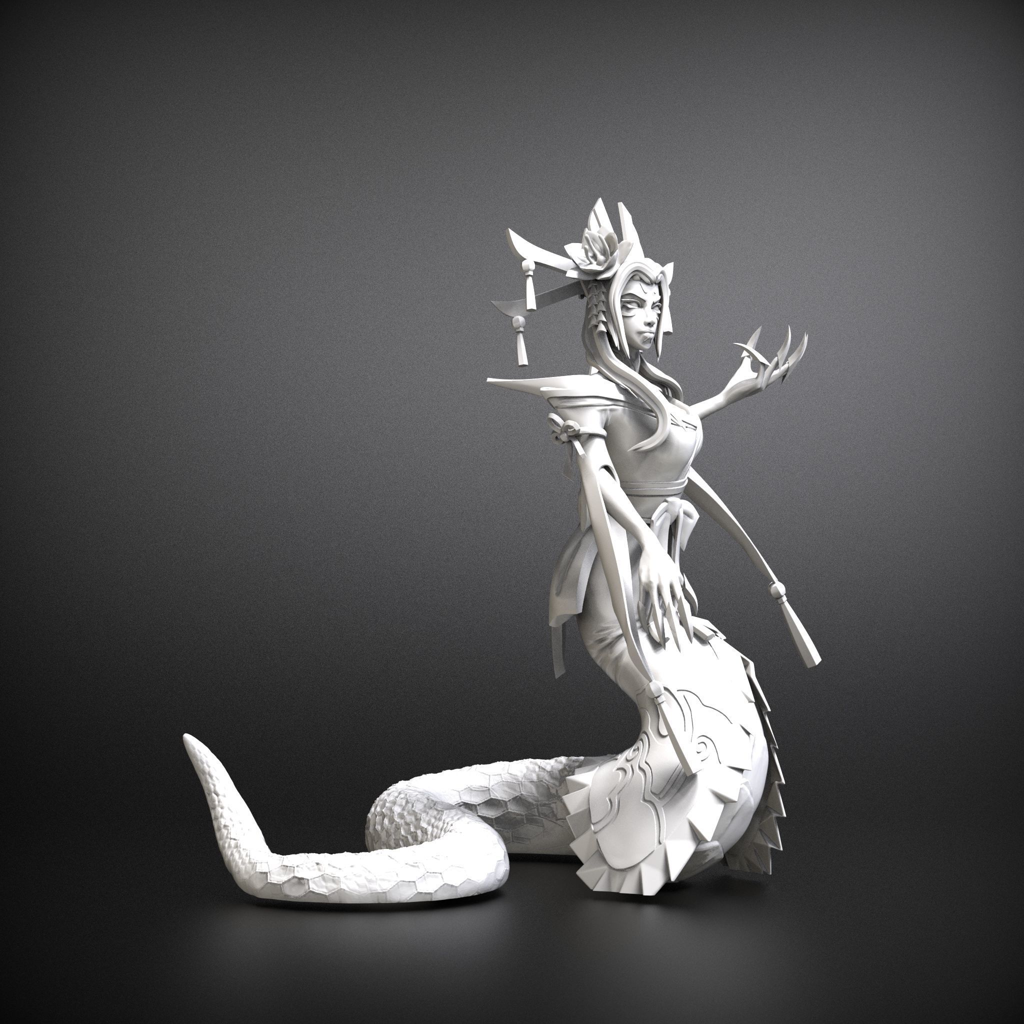STL Cassiopeia spirit blossom league of legends 3D model 3D print model_7