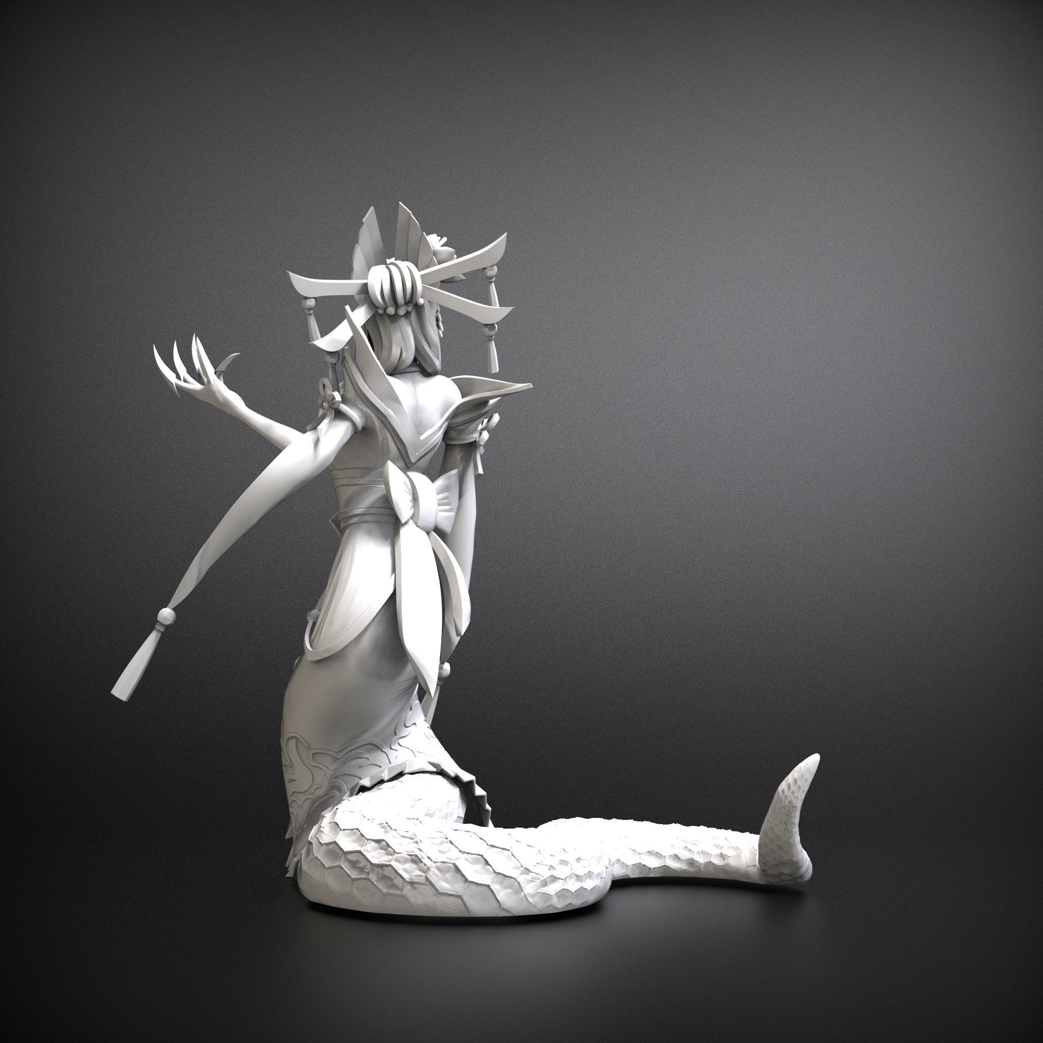 STL Cassiopeia spirit blossom league of legends 3D model 3D print model_4