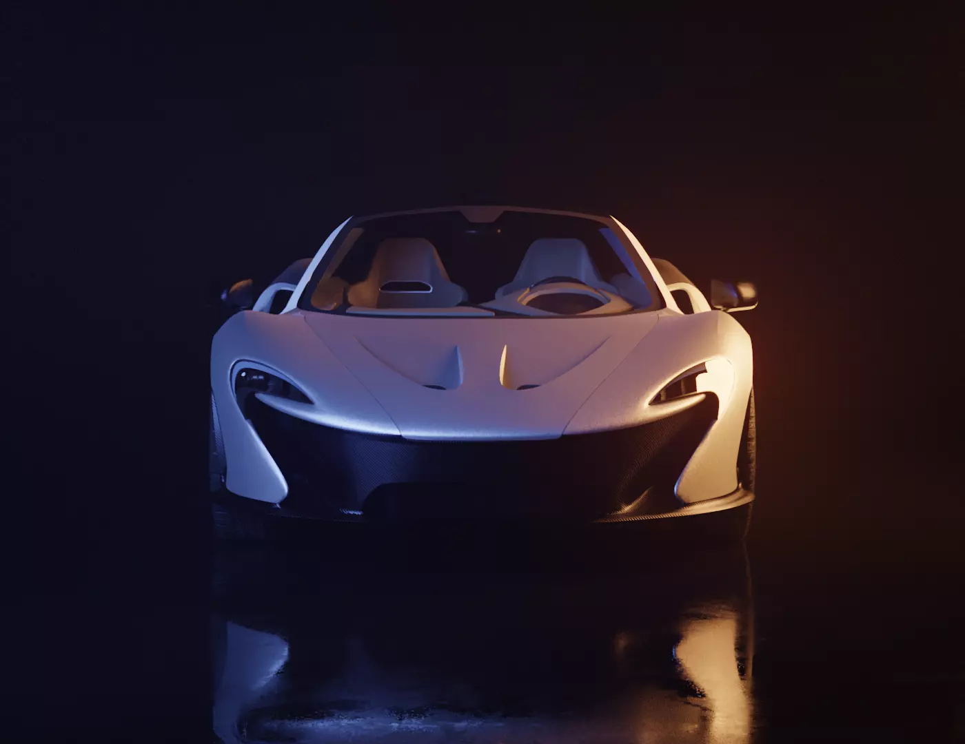 McLaren P1 Low-poly 3D model