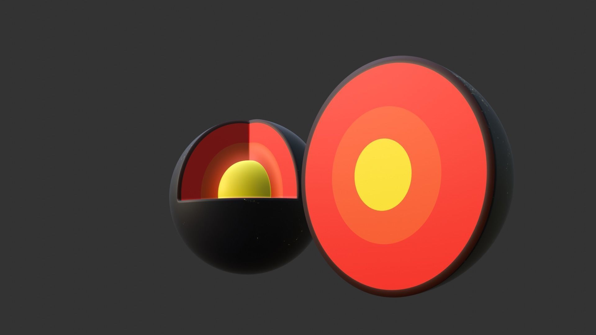 Night Earth Low-poly 3D model_5