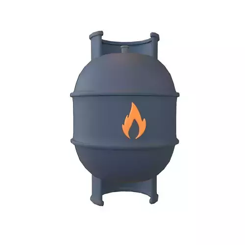 LPG Tank Icon V1 002 Low-poly 3D model