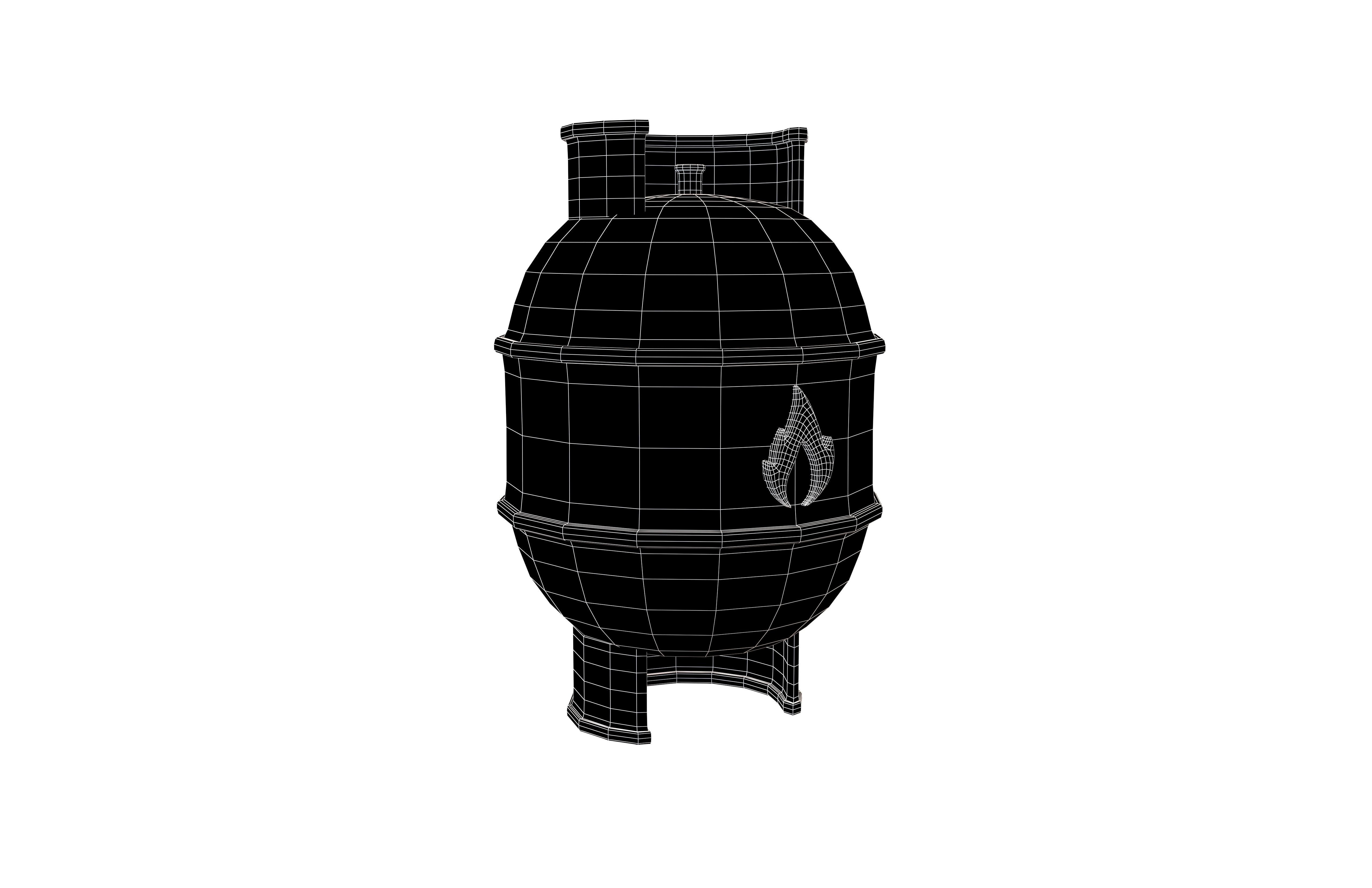 LPG Tank Icon V1 004 Low-poly 3D model_4