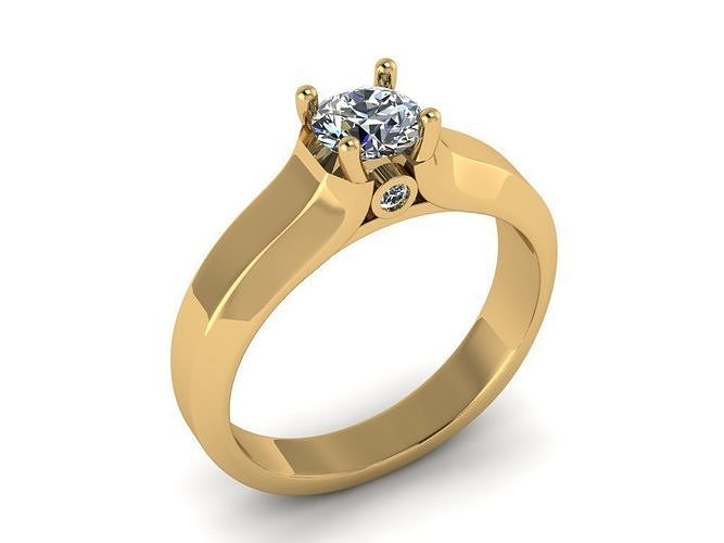 Jewelry Diamond Ring 3D print model