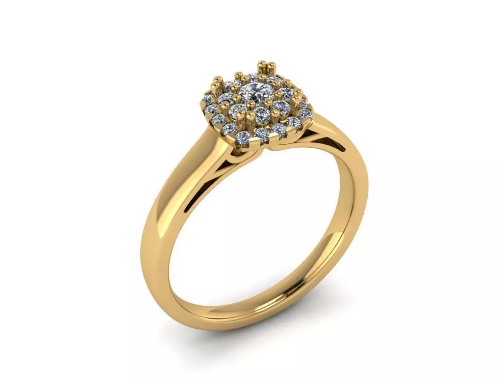 Jewelry Diamond Ring Free 3D print model
