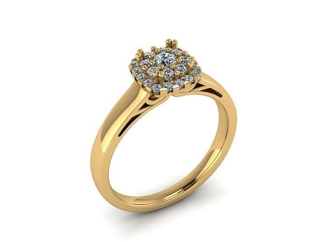 Jewelry Diamond Ring  Free 3D print model