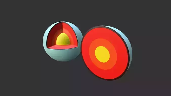 Uranus Low-poly 3D model