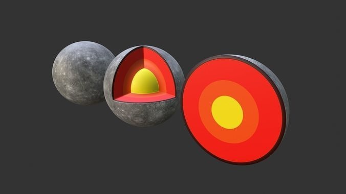 Moon Planet Low-poly 3D model