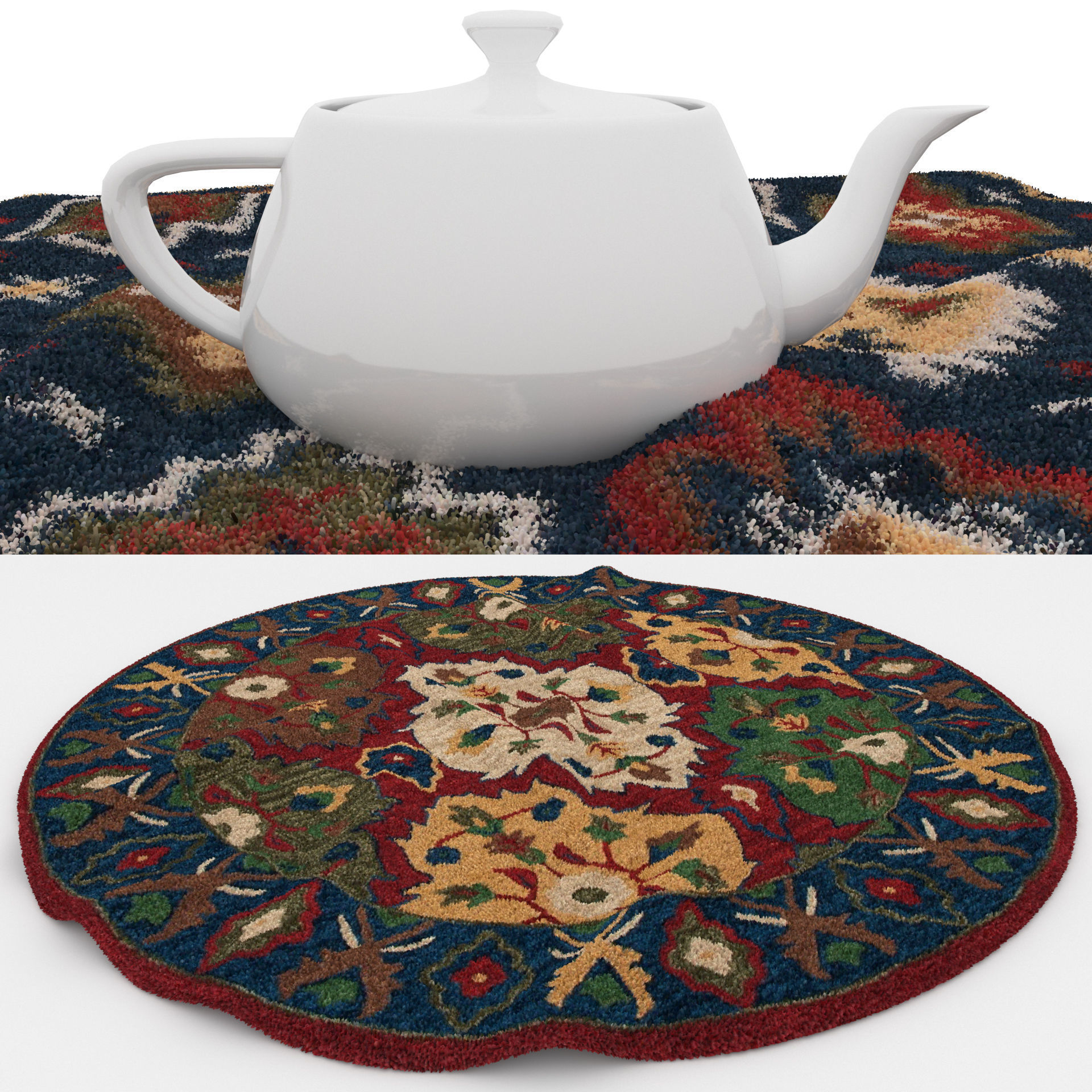 Rugs No 862 Low-poly 3D model_1