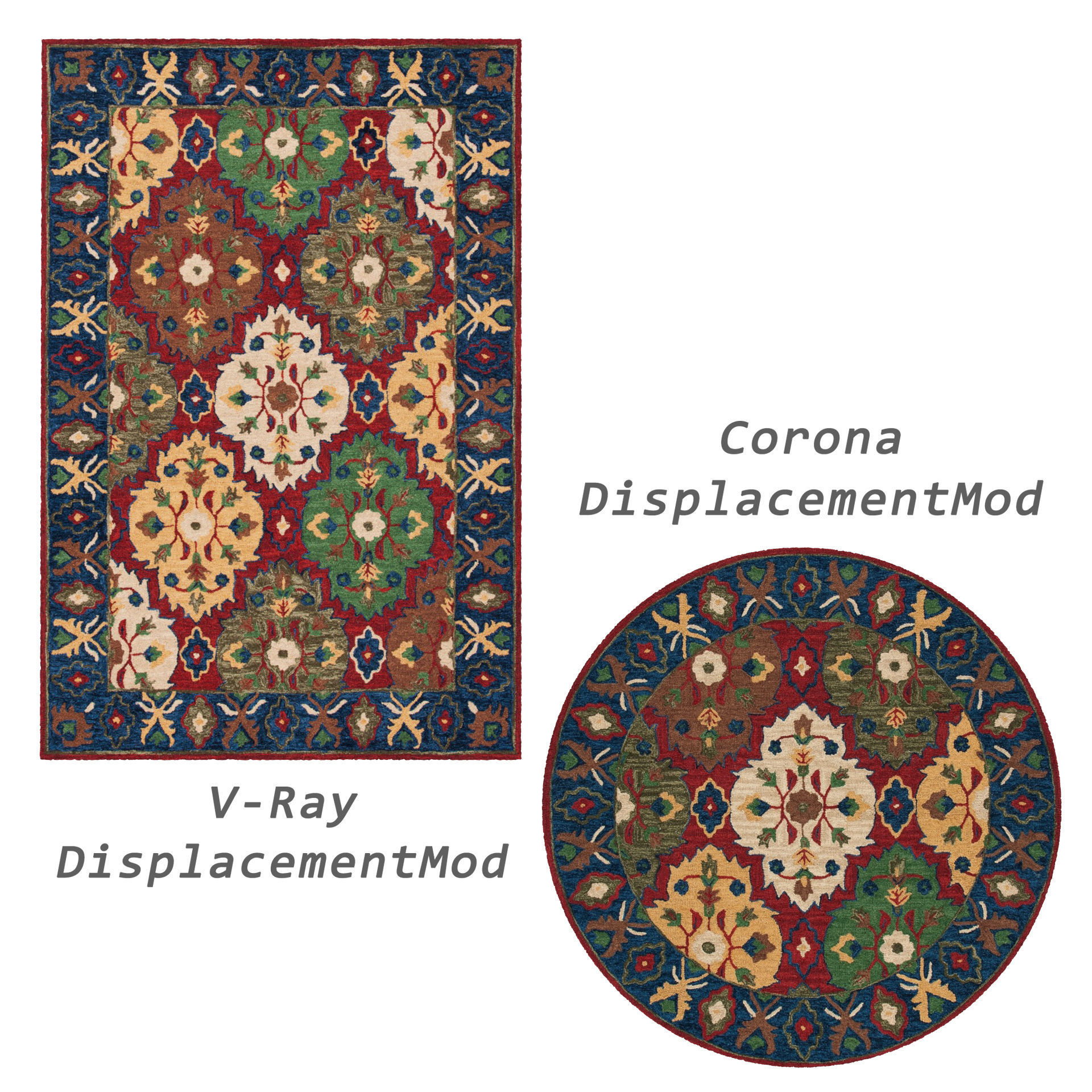 Rugs No 862 Low-poly 3D model_2