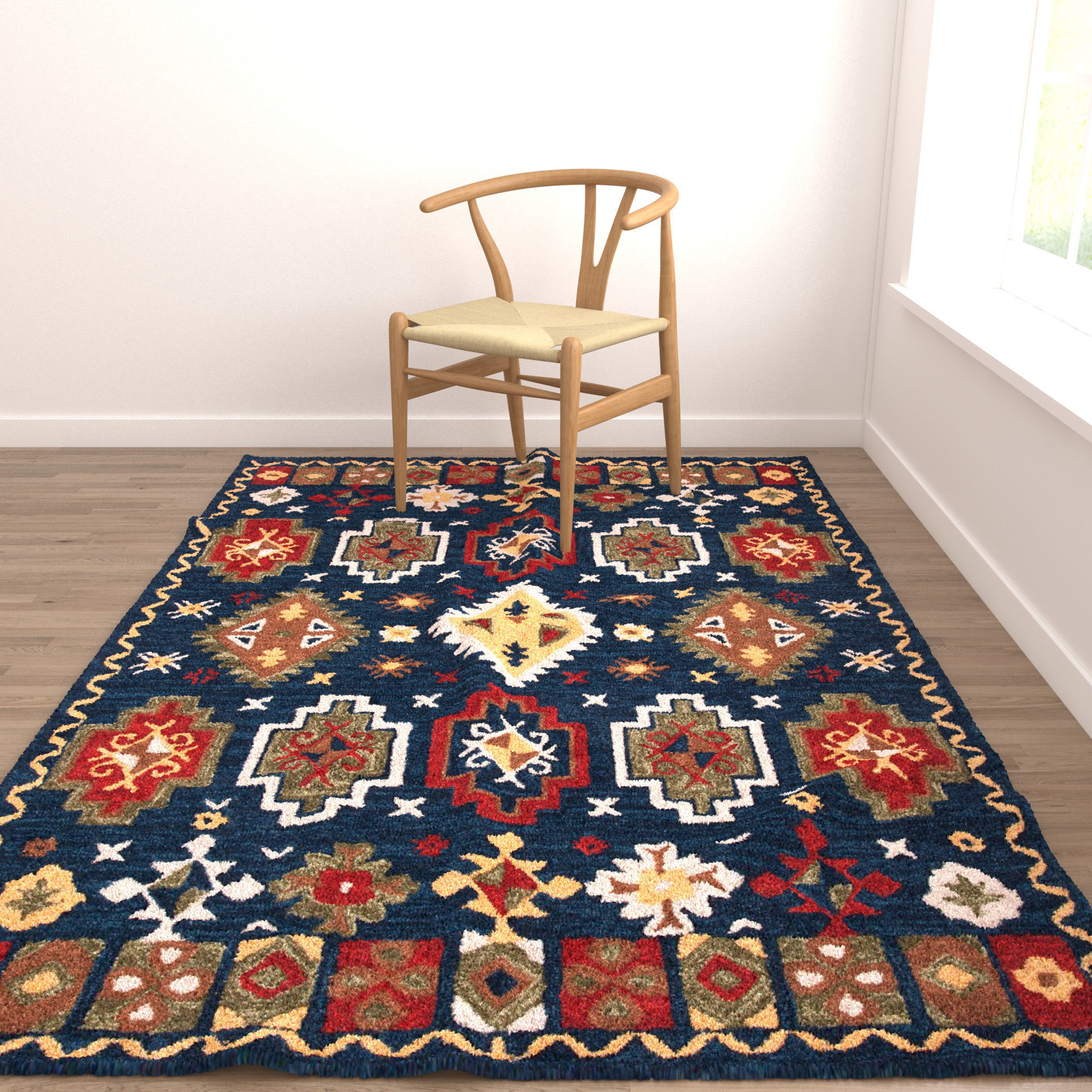 Rugs No 862 Low-poly 3D model_4