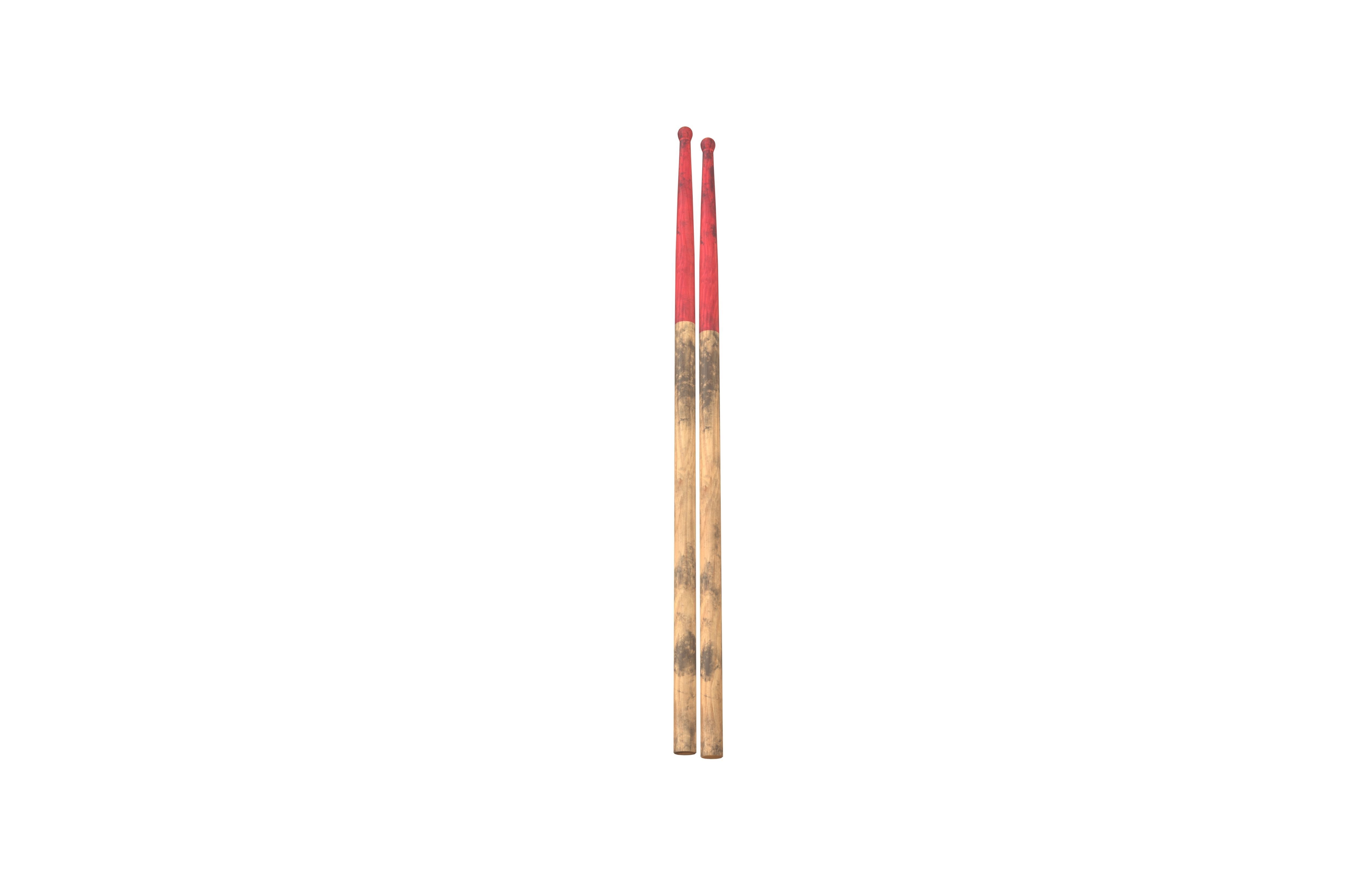 Drum Sticks V1 007 Low-poly 3D model_3