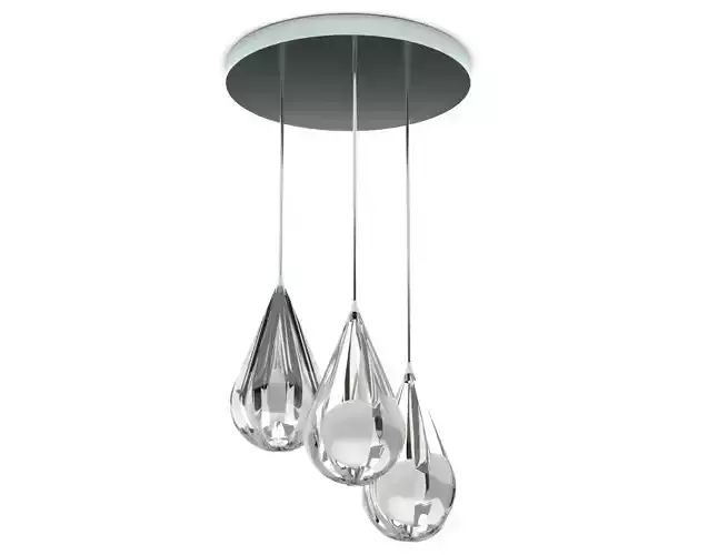 Ceiling light - drops 3D model