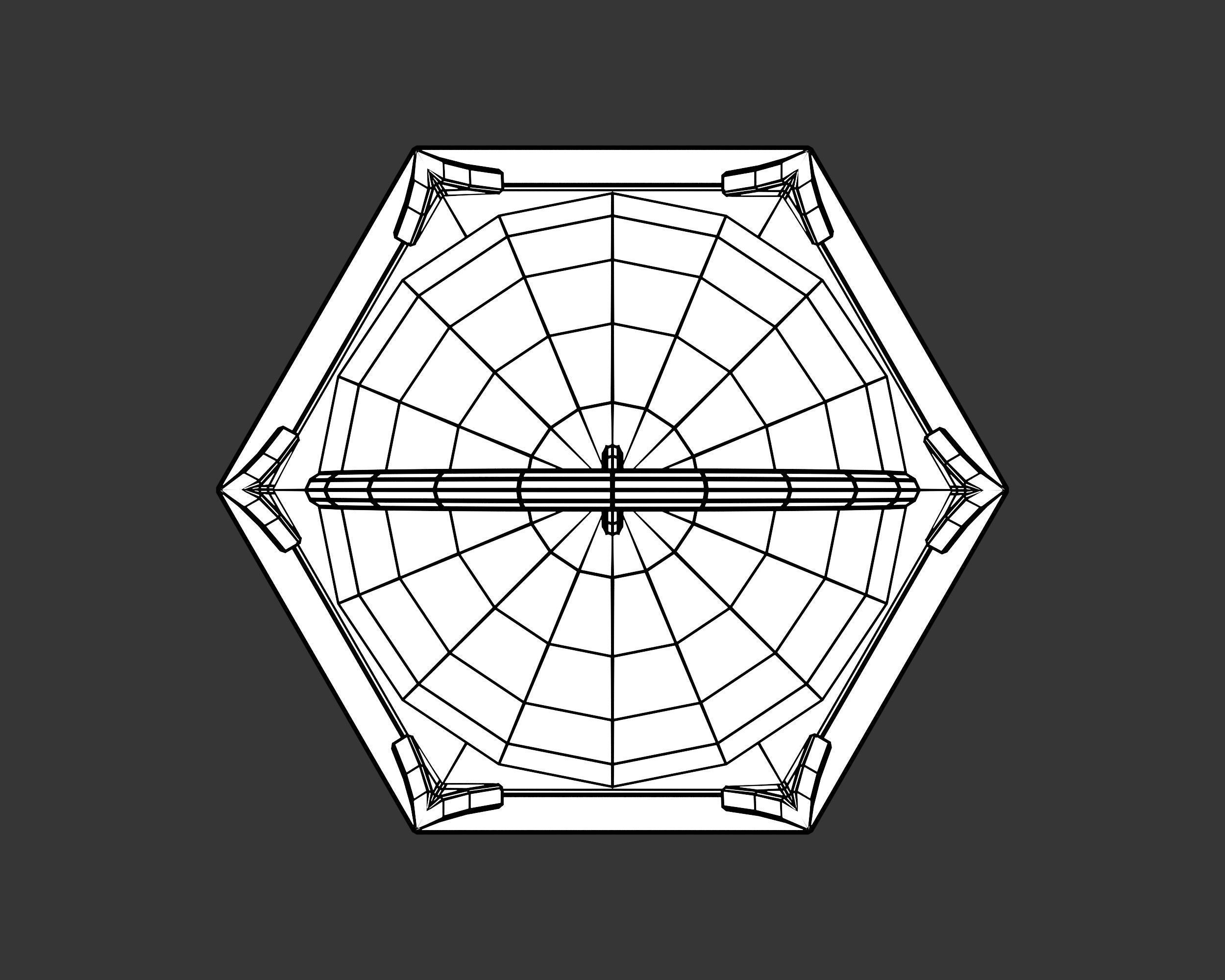 Medieval Noble Lighting Lantern Low-poly 3D model_11