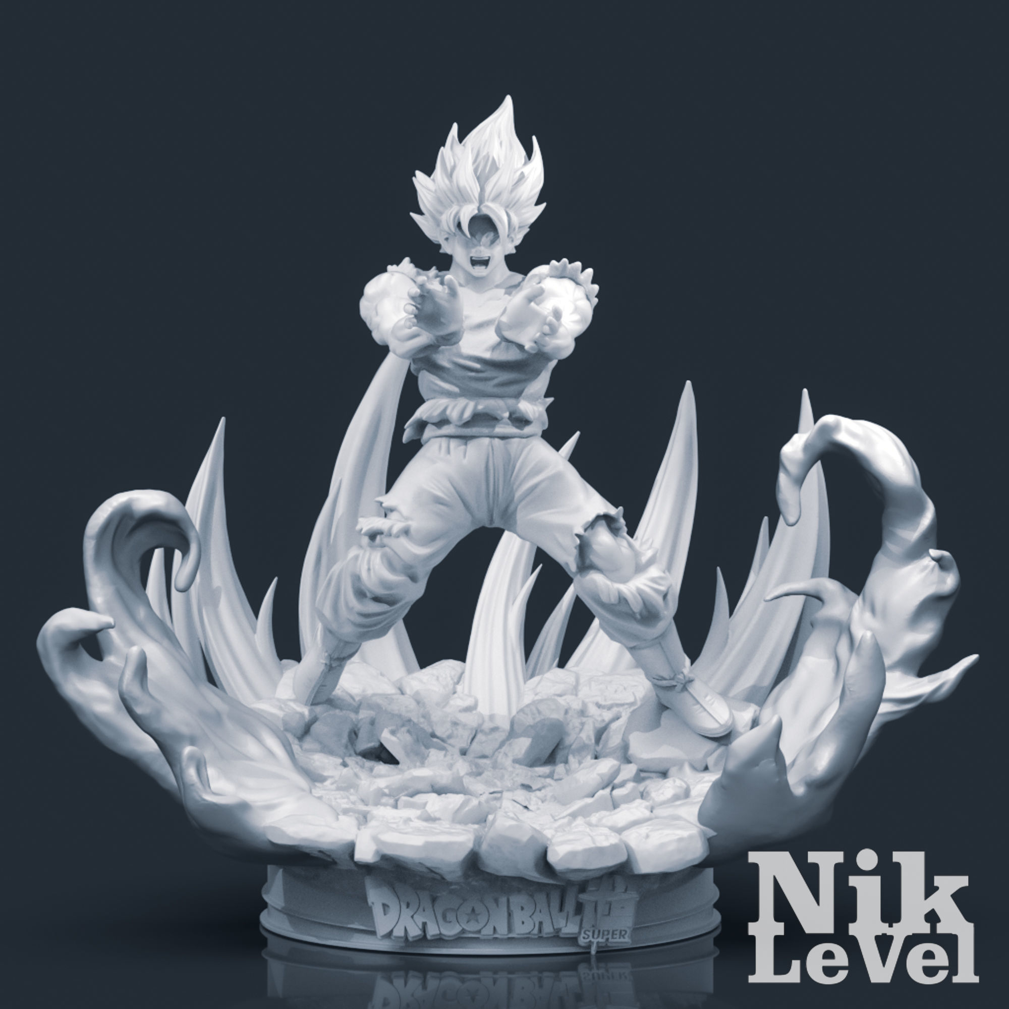 Son Goku Super Saiyan Dragon Ball 3D Printable 3D print model_8