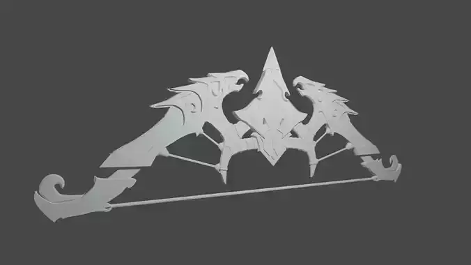 Avian-looking bow 3D model