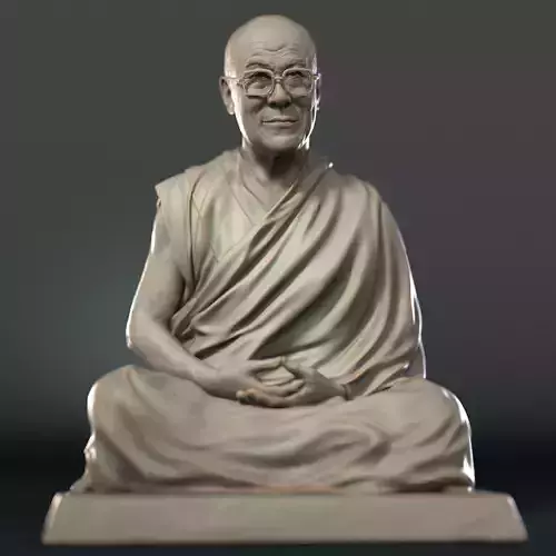  Dalai Lama statue 3D print model
