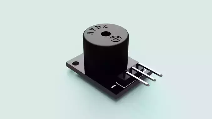 3 Pin Outlet Passive Alarm Module 3D print model
