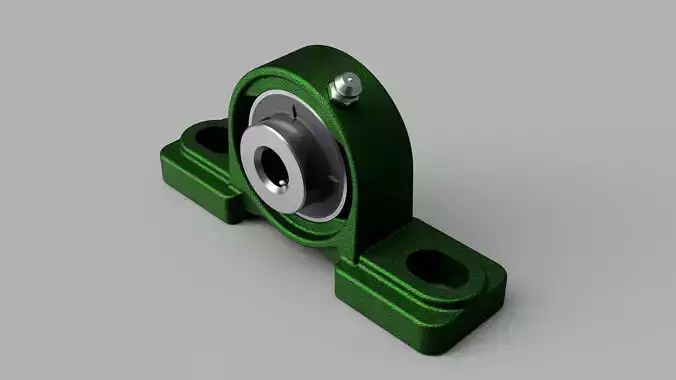 UPC 201 type 12mm Pillow Block Bearing 3D model