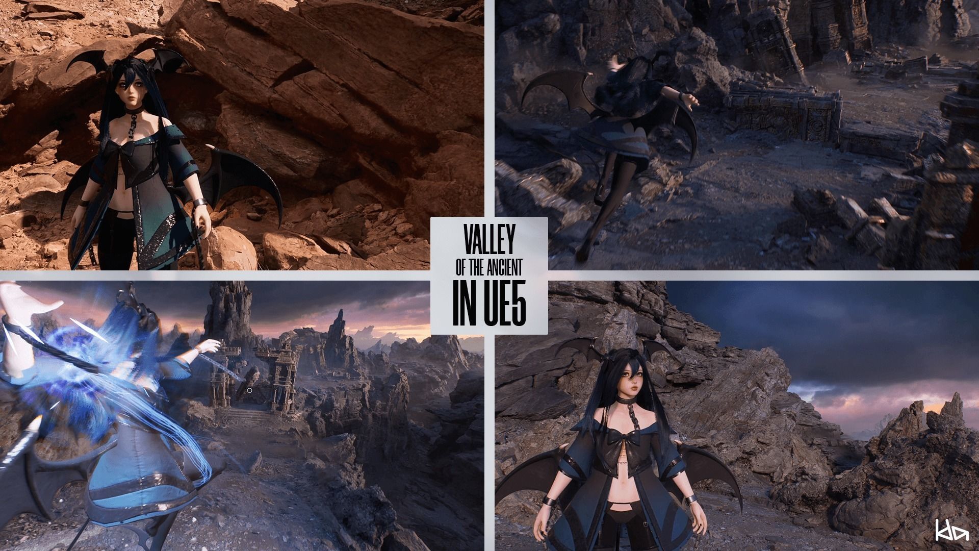 Succubus Sisters - Game Ready Fantasy Girls 3D Model Collection_12