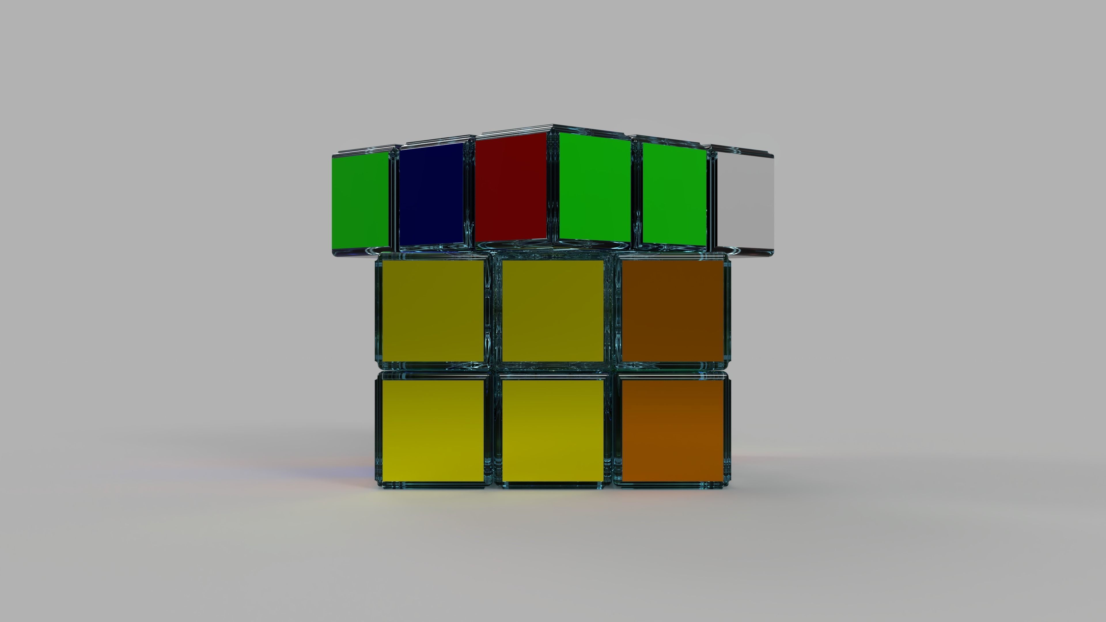 Rubiks Cube 3D model_7