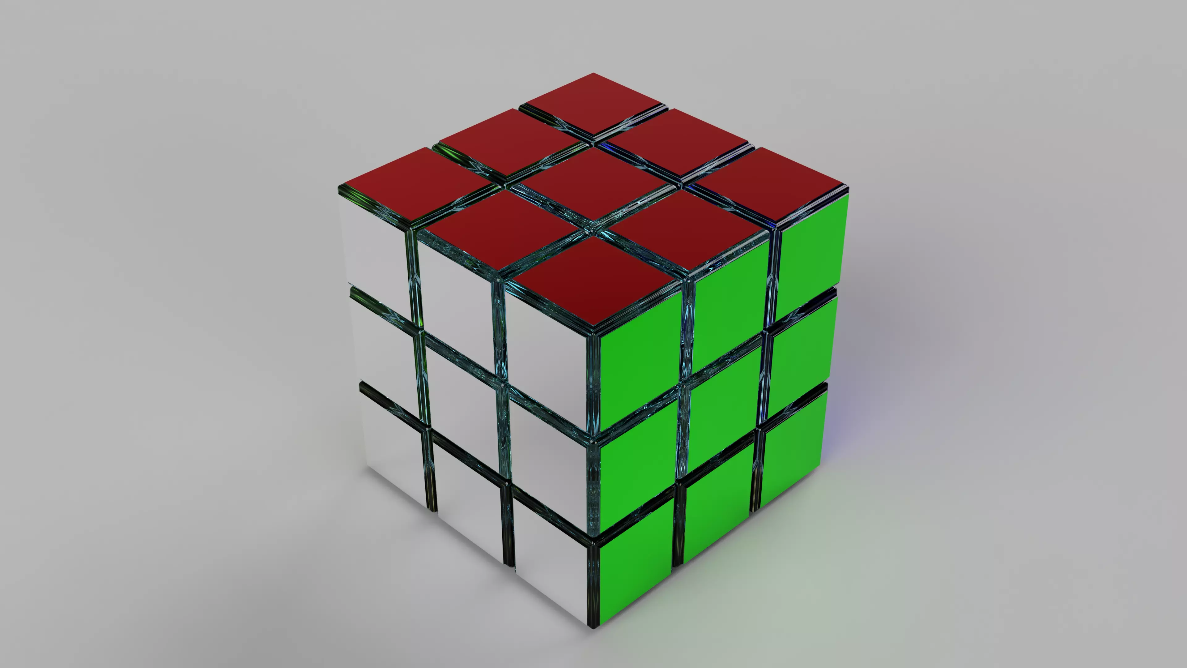 Rubiks Cube 3D model_0