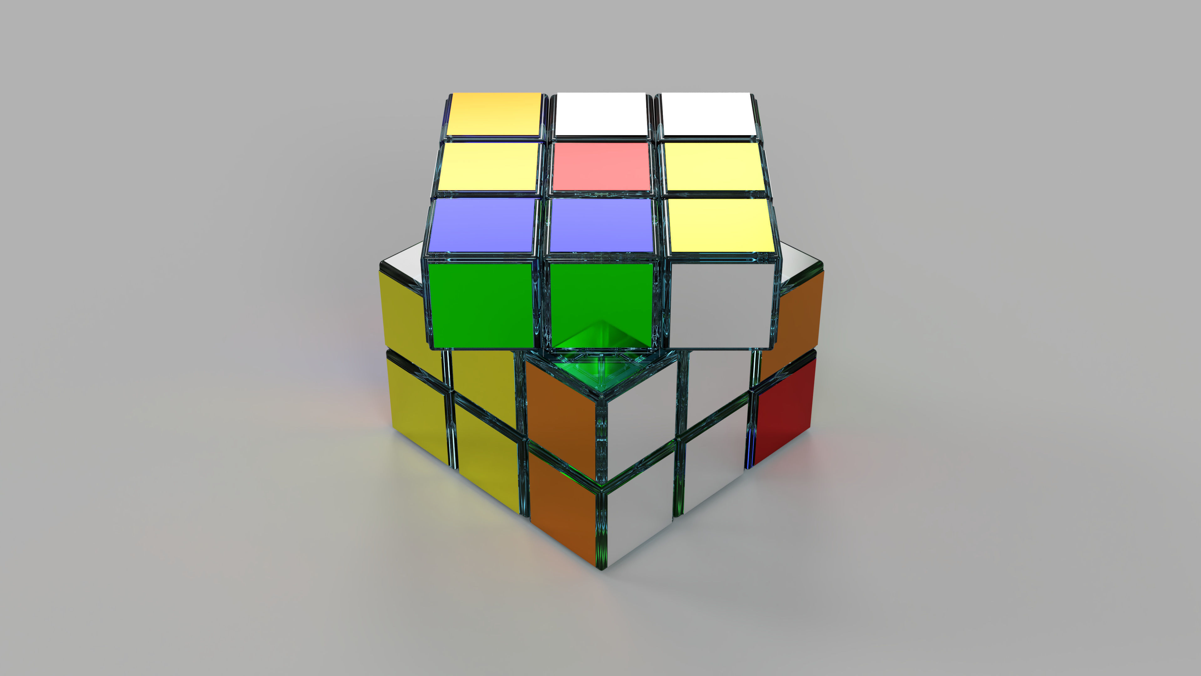 Rubiks Cube 3D model_6