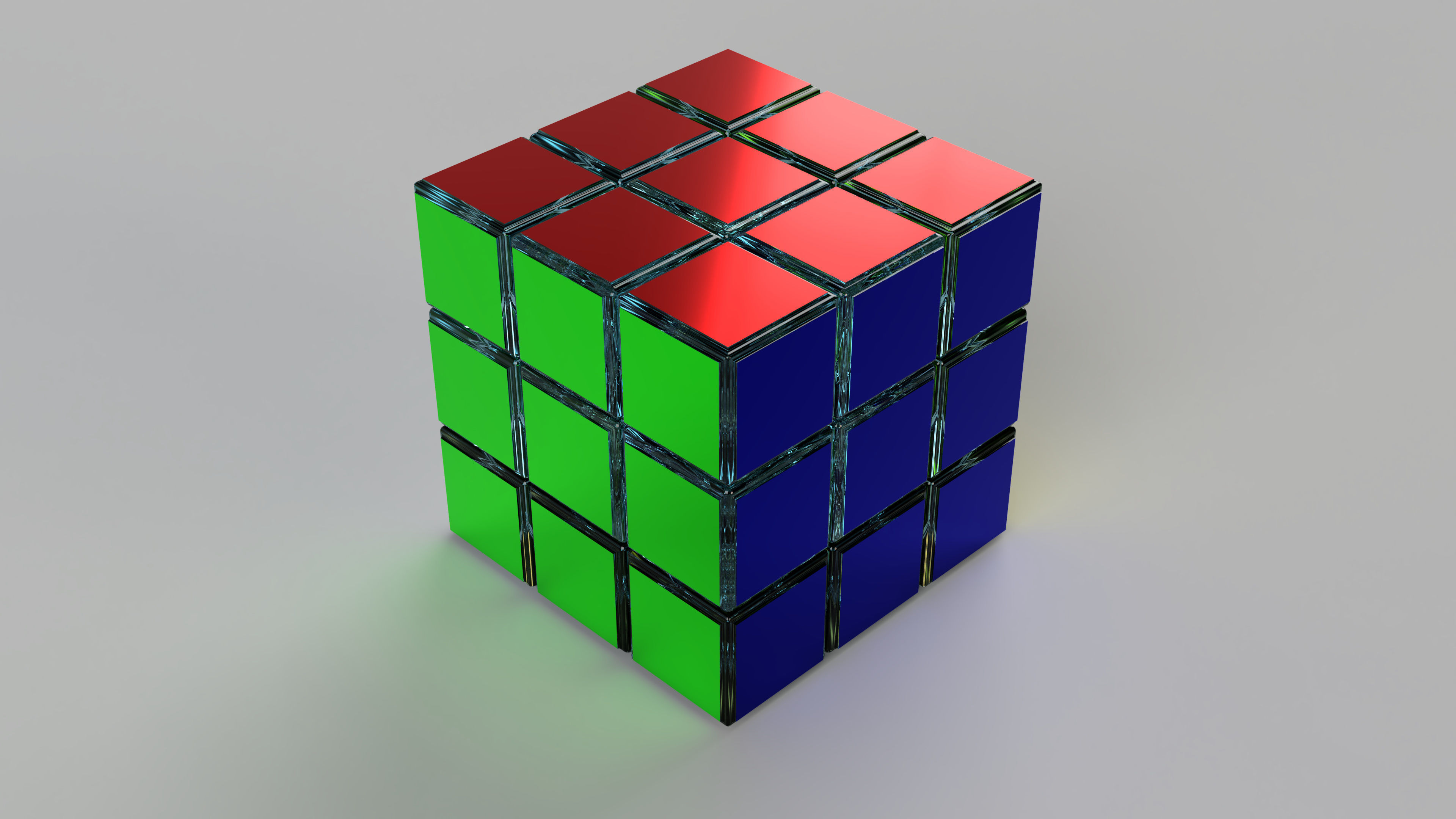 Rubiks Cube 3D model_1