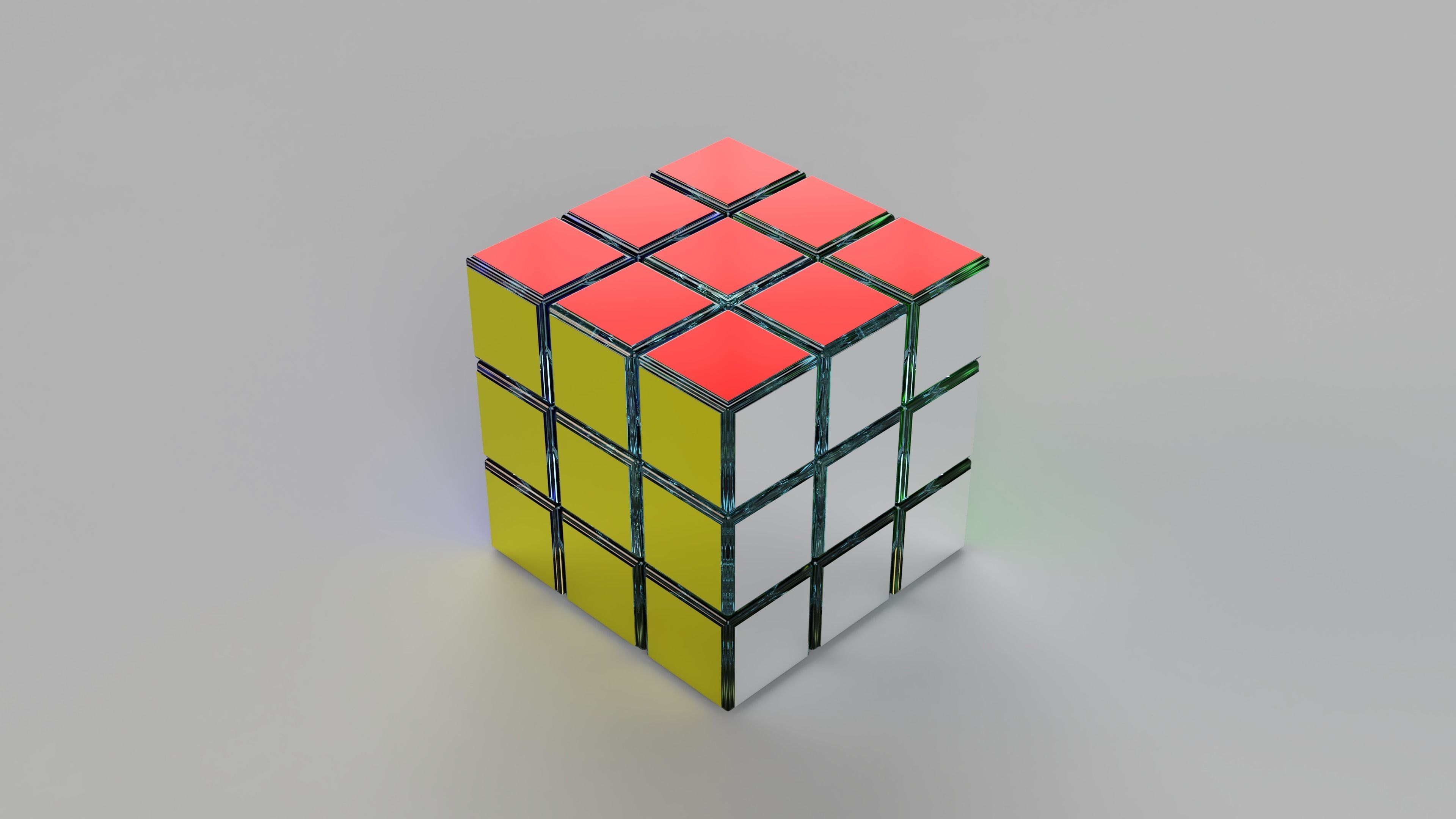 Rubiks Cube 3D model_4