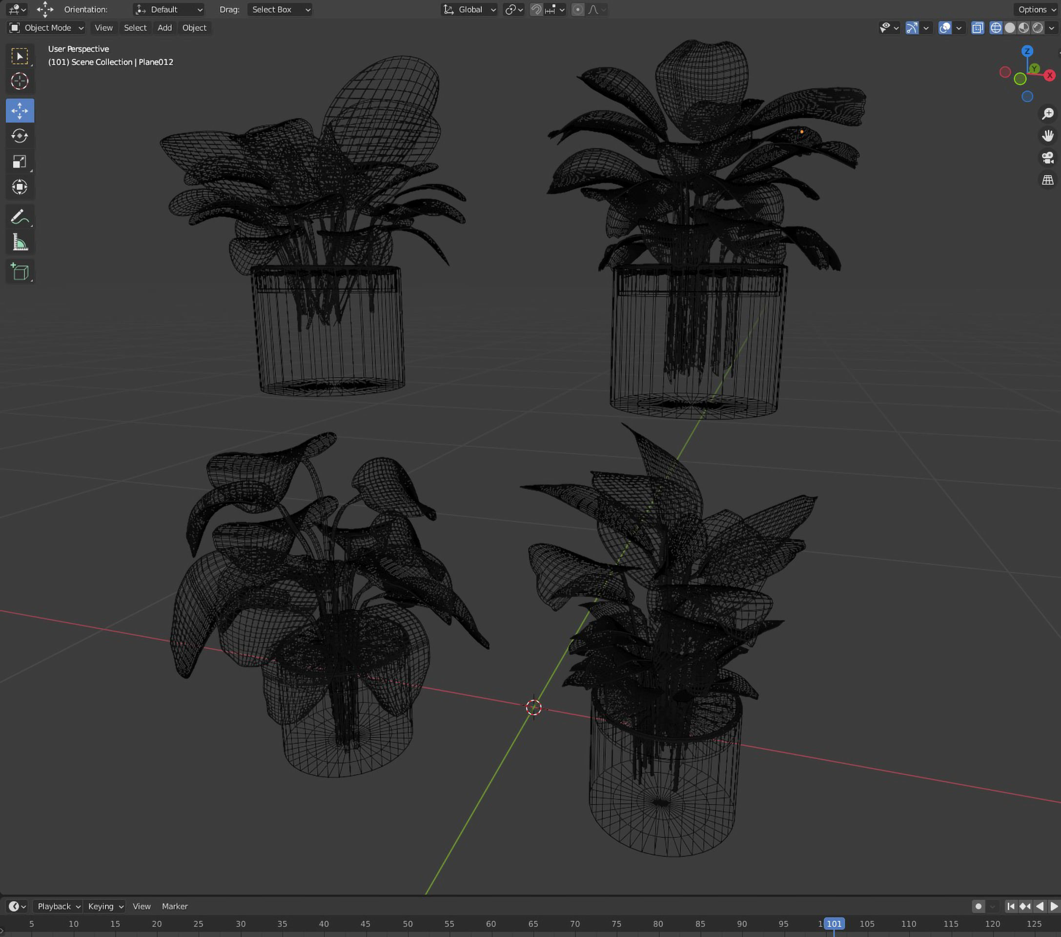 calathea Collection 3 - Blender model 3D model_6