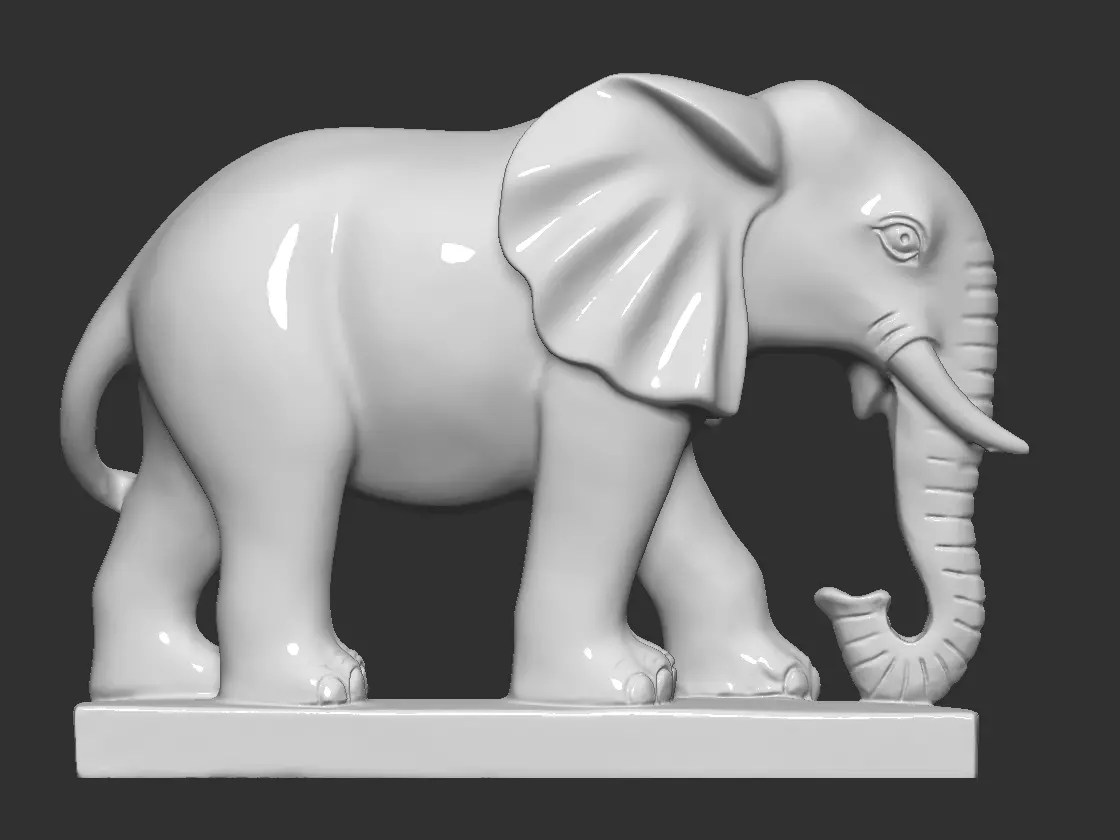 elephant 3D print model