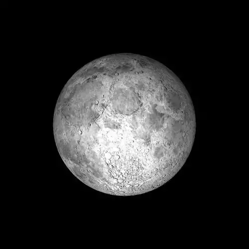 The Moon taken Low-poly 3D model