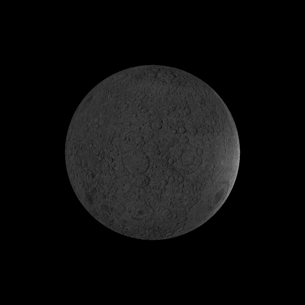 The Moon taken Low-poly 3D model_2